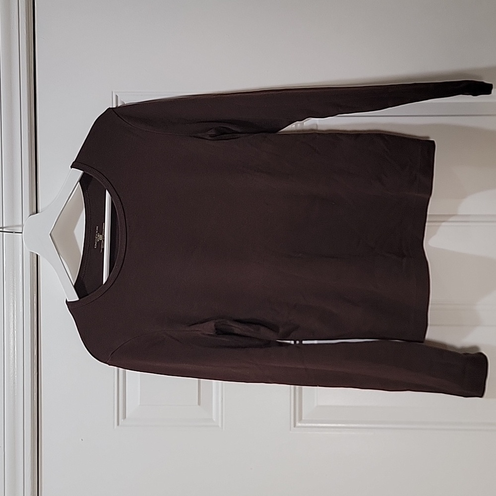 Women Jones New York Brown Long Sleeve Tee Size S